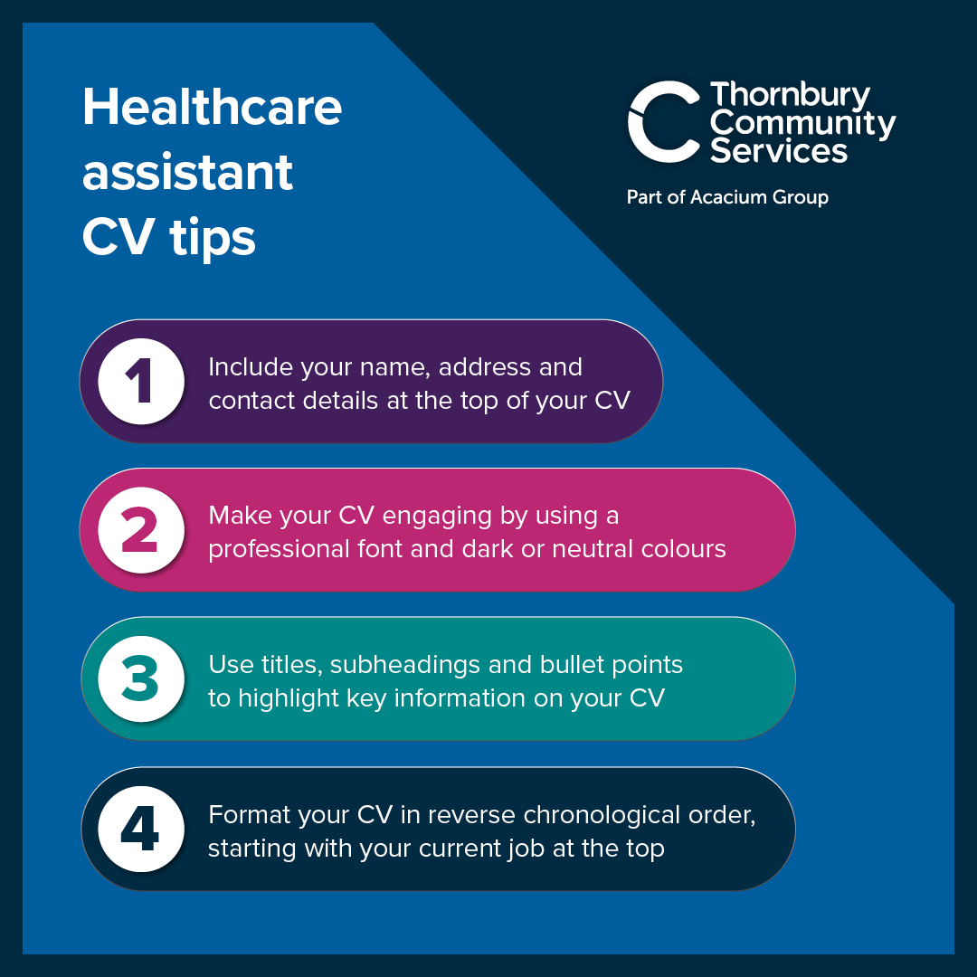 Healthcare assistant CV tips
